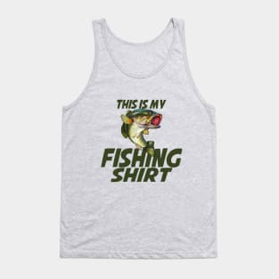 This is my fishing shirt with Bass fish Tank Top